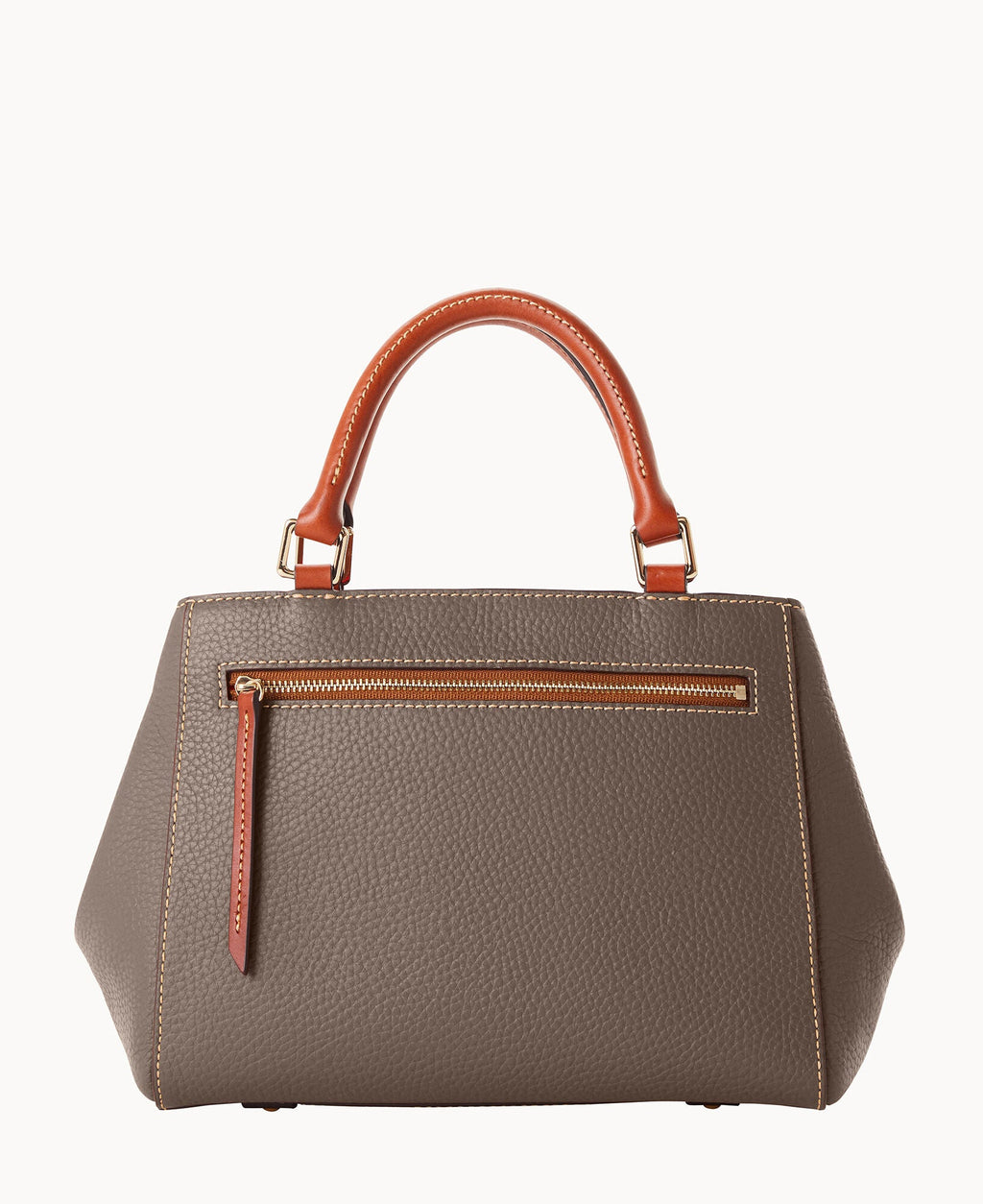 Pebble Grain Small Zip Satchel - Image 49