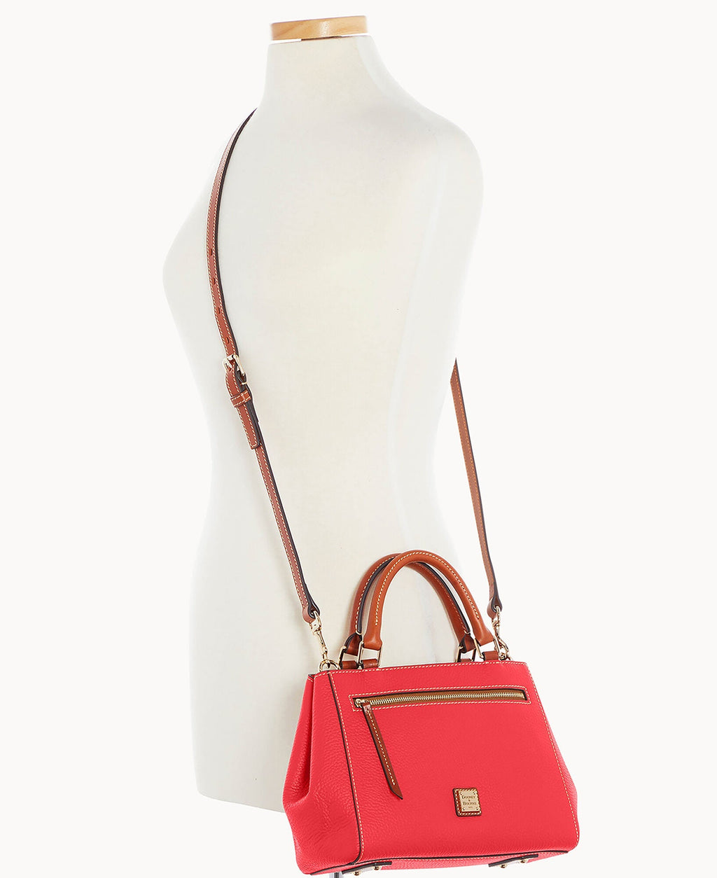 Pebble Grain Small Zip Satchel - Image 150