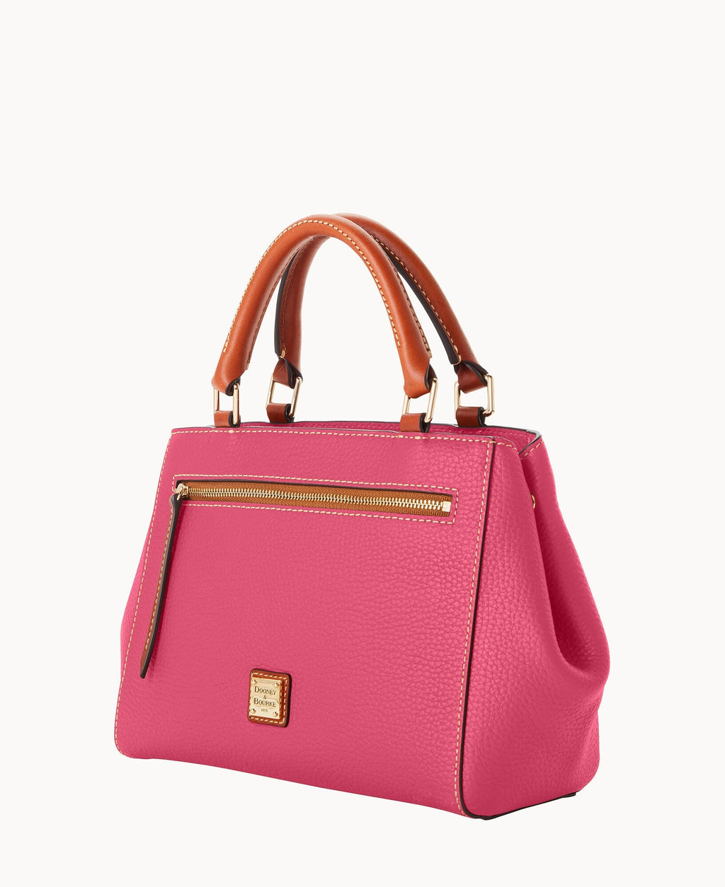 Pebble Grain Small Zip Satchel - Image 57