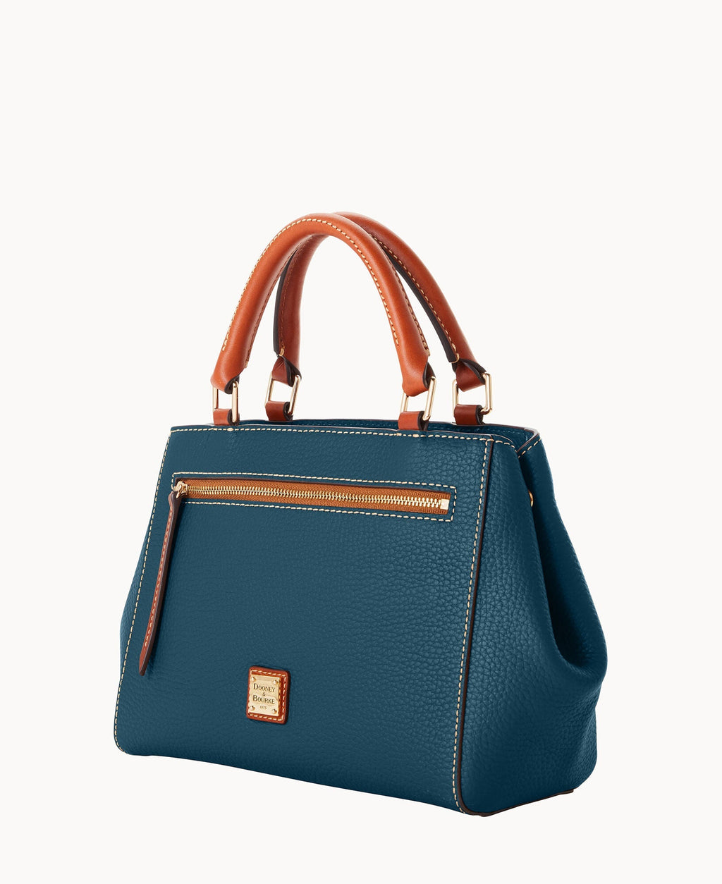 Pebble Grain Small Zip Satchel - Image 112