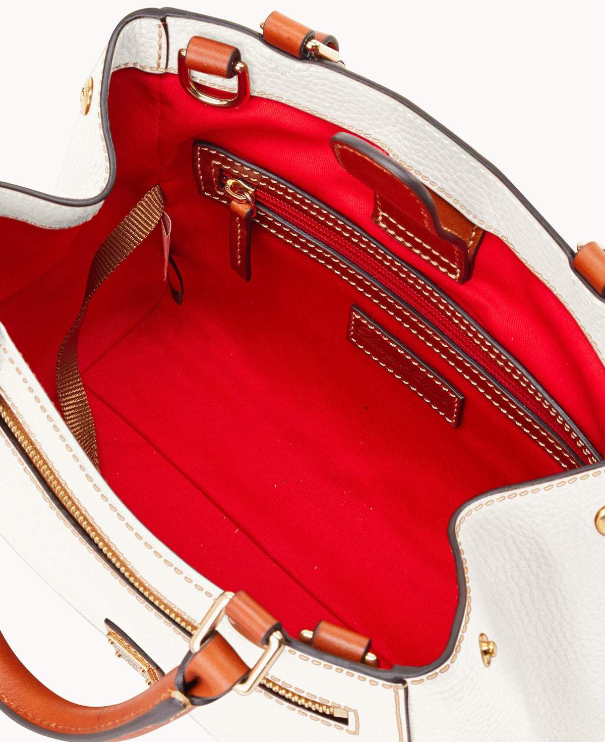 Pebble Grain Small Zip Satchel - Image 123