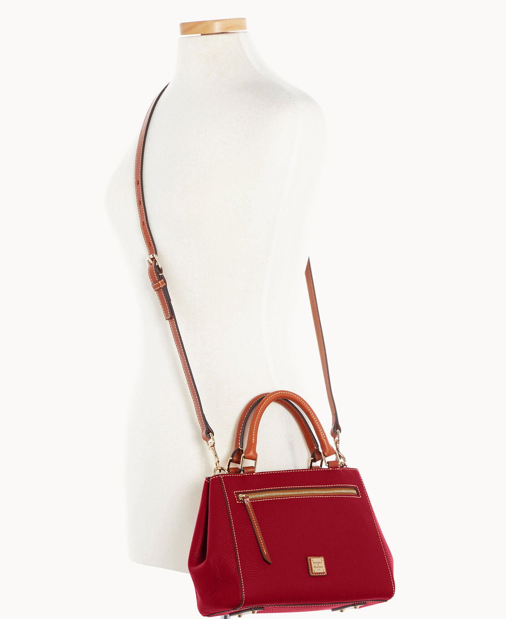Pebble Grain Small Zip Satchel - Image 130