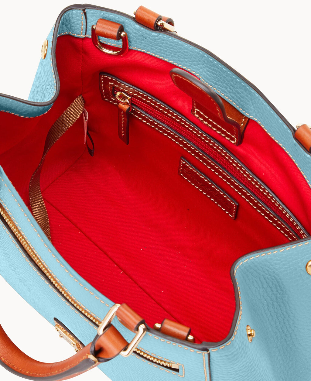 Pebble Grain Small Zip Satchel - Image 138