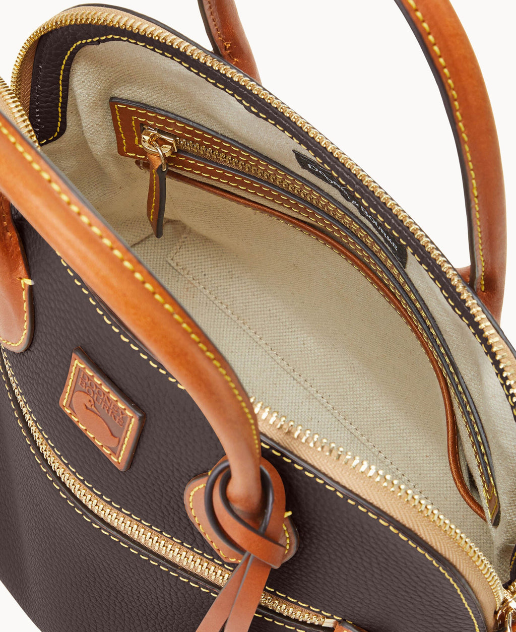 Pebble Grain Domed Satchel - Image 19