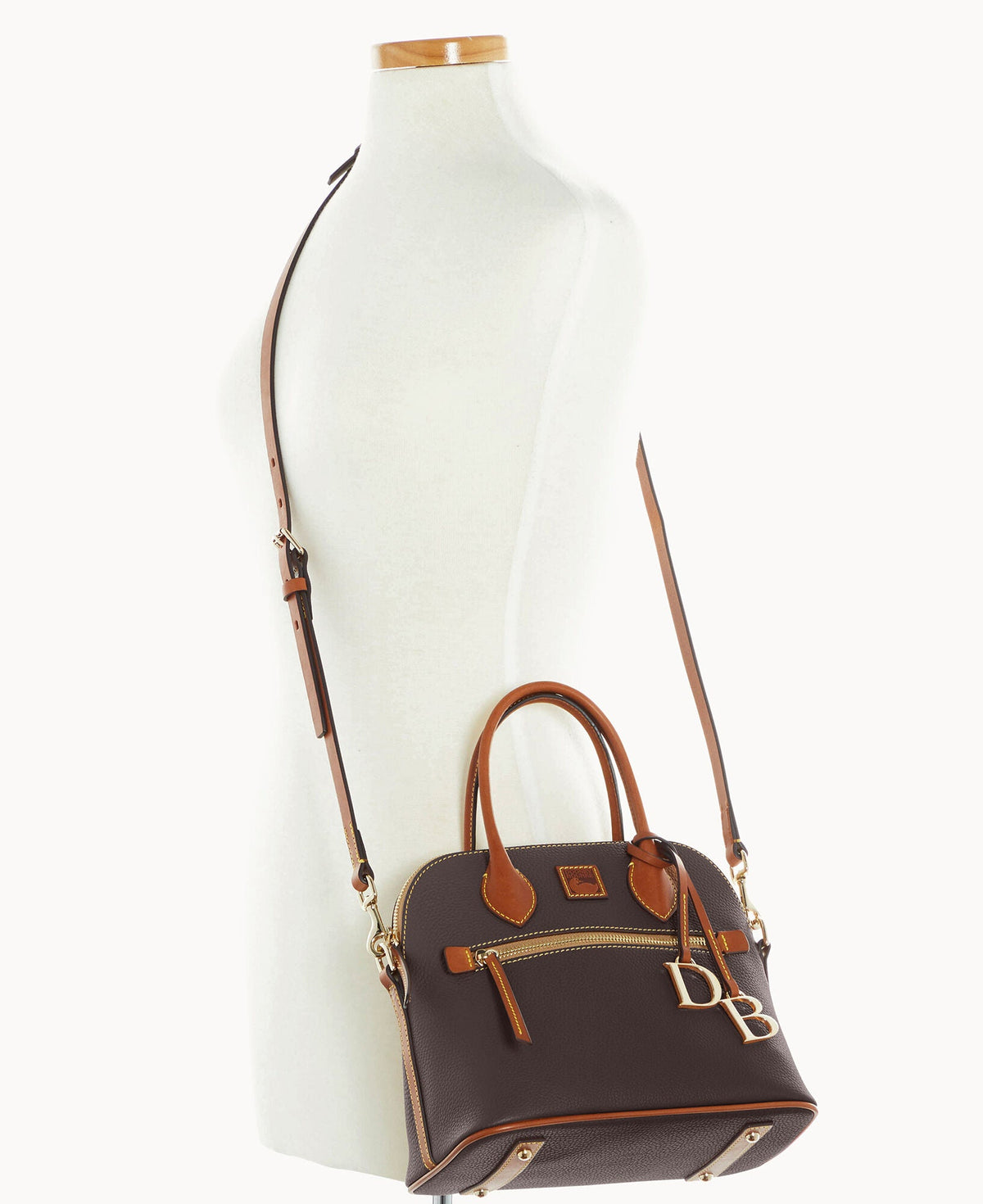 Pebble Grain Domed Satchel - Image 20