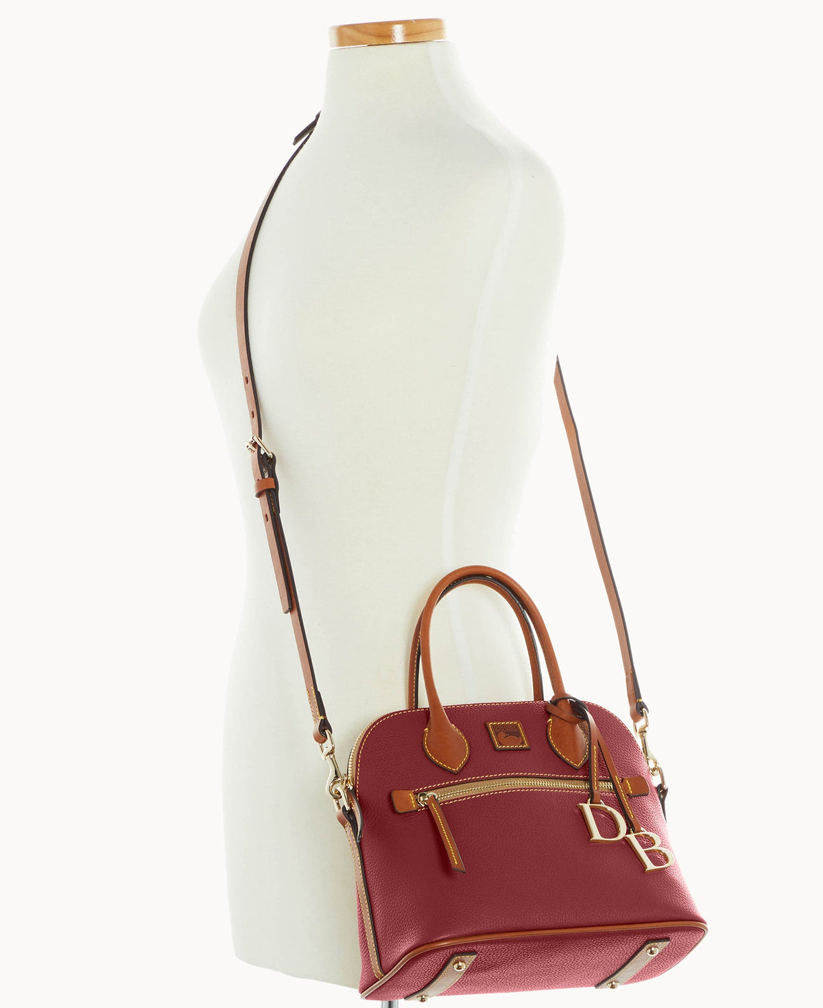 Pebble Grain Domed Satchel - Image 76