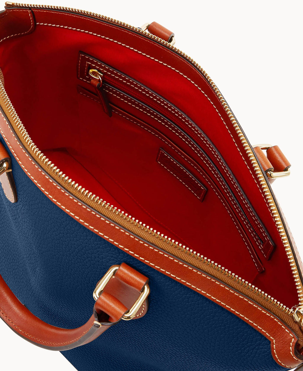 Pebble Grain Domed Satchel - Image 7