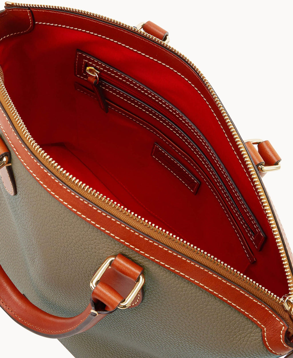 Pebble Grain Domed Satchel - Image 11