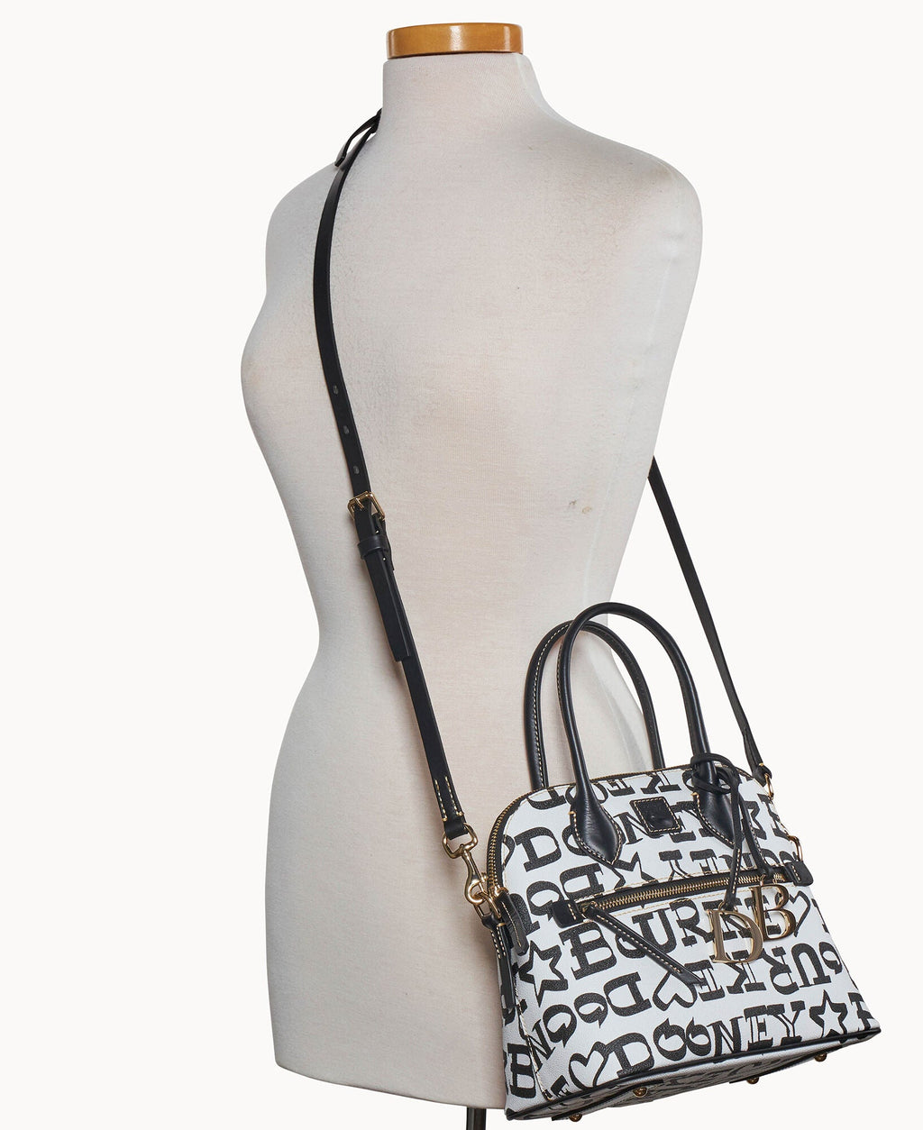 Doodle II Coated Cotton Domed Satchel - Image 4