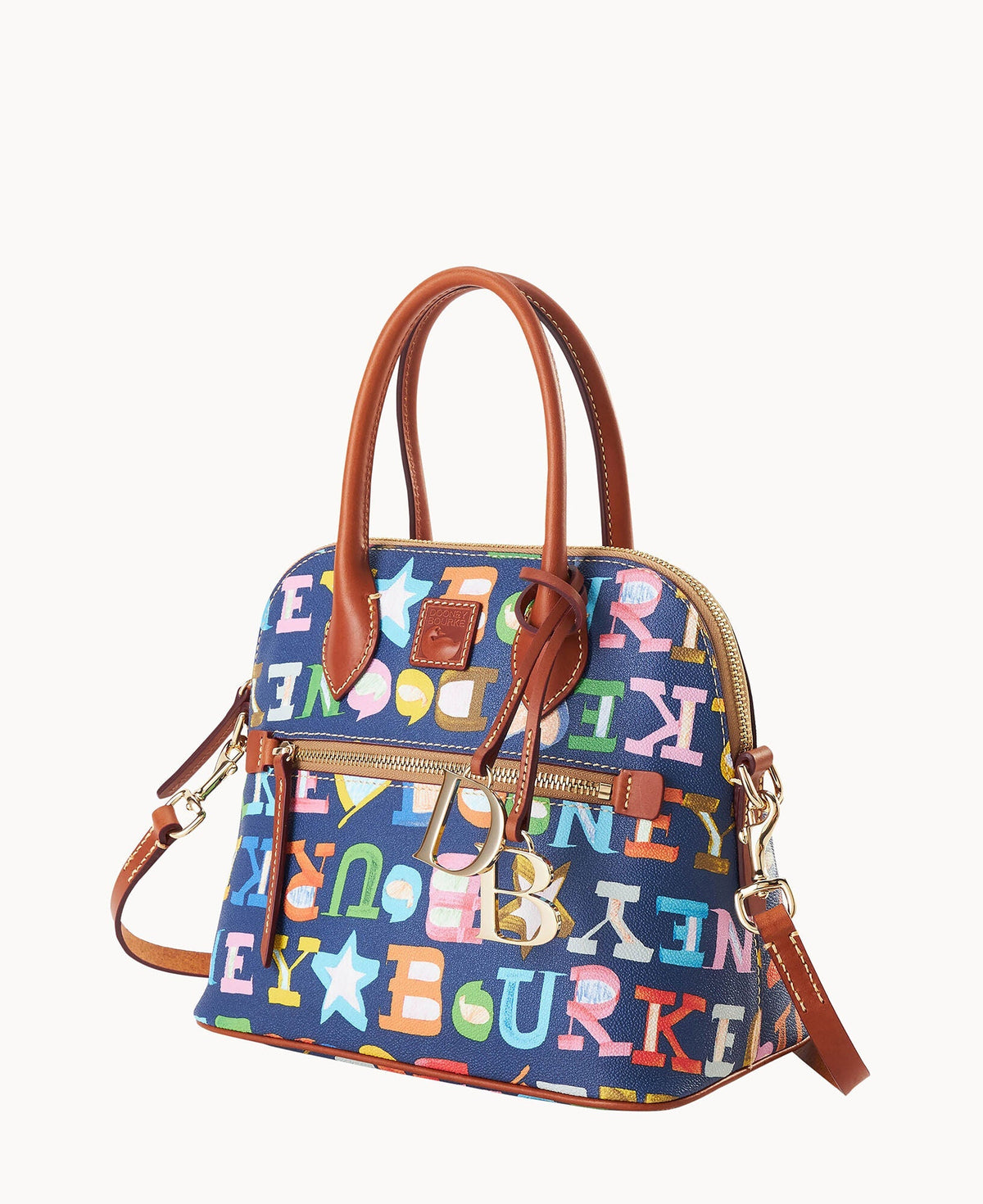 Doodle II Coated Cotton Domed Satchel - Image 6