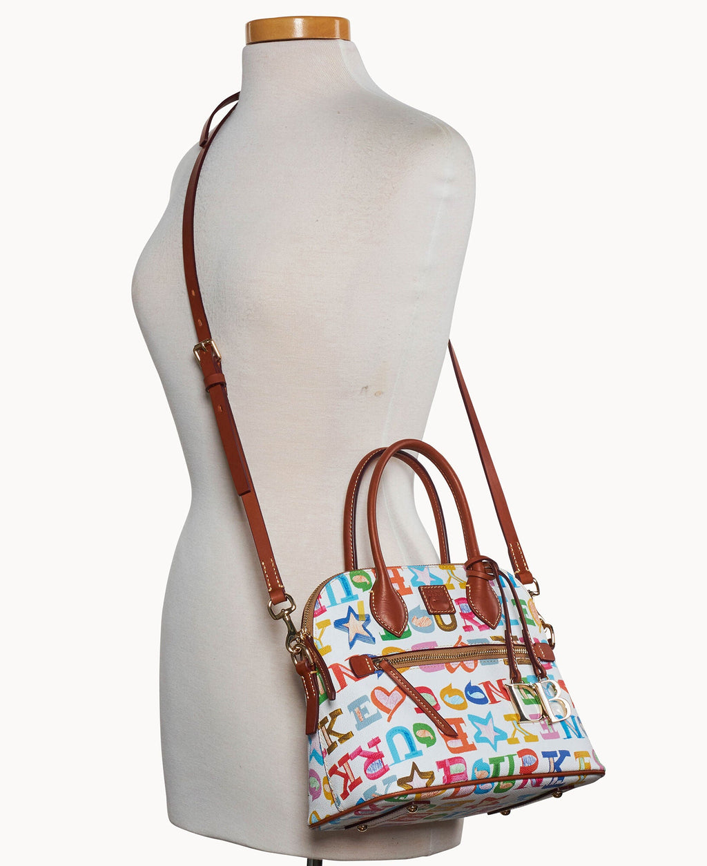 Doodle II Coated Cotton Domed Satchel - Image 12