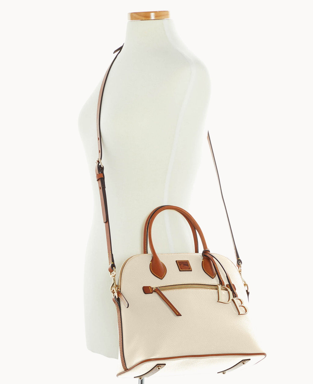 Pebble Grain Large Domed Satchel - Image 52