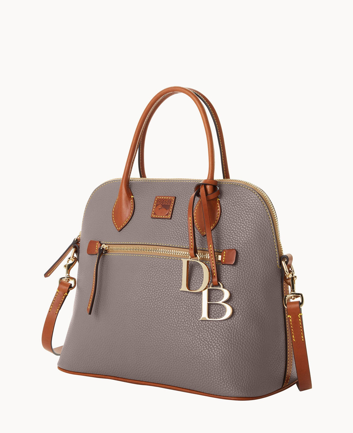 Pebble Grain Large Domed Satchel - Image 66