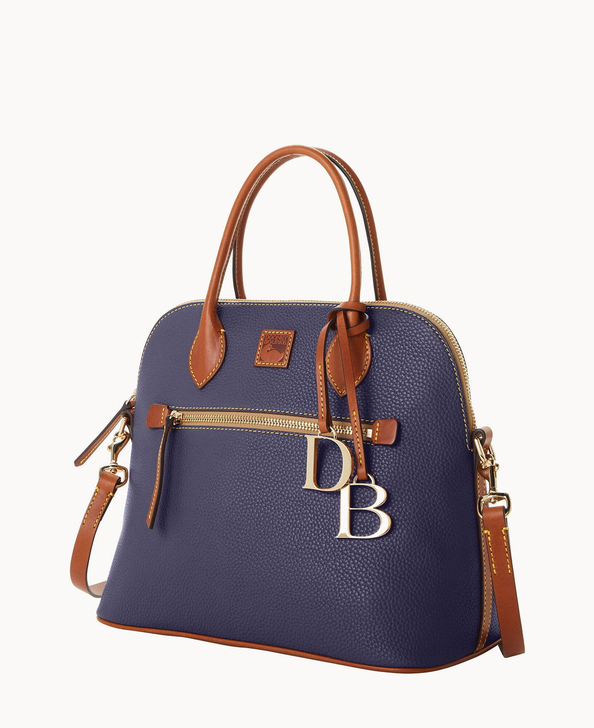 Pebble Grain Large Domed Satchel - Image 82