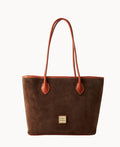 Suede Tote - Brown Tmoro