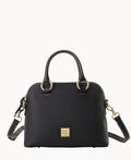 Pebble Grain Domed Satchel