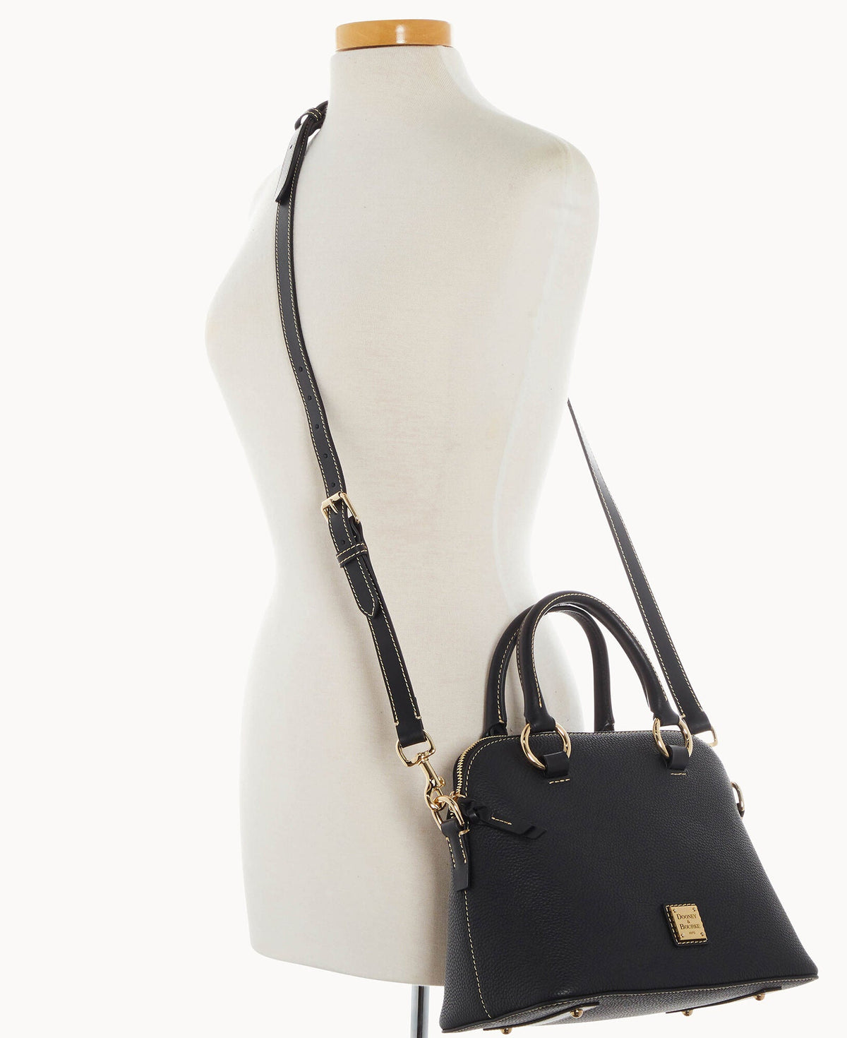 Pebble Grain Domed Satchel - Image 5