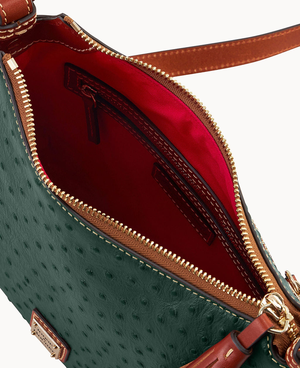 Ostrich Crossbody Hobo - Image 18
