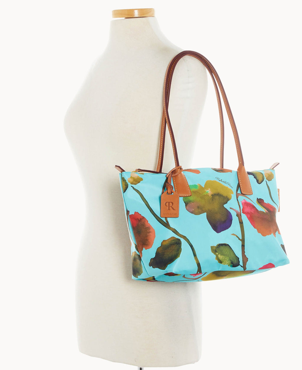 Roberta Pieri Flower Classic Sm Robertina Tote w Long Handle - Image 8
