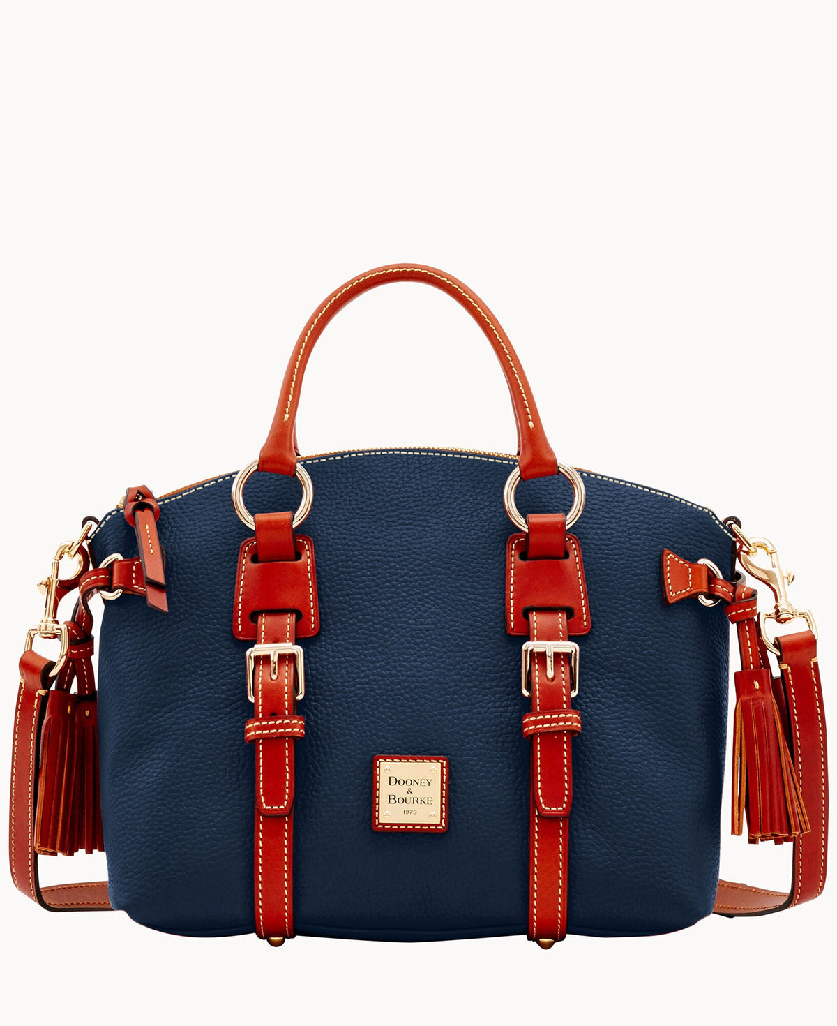 Pebble Grain Bristol Satchel - Midnight Blue