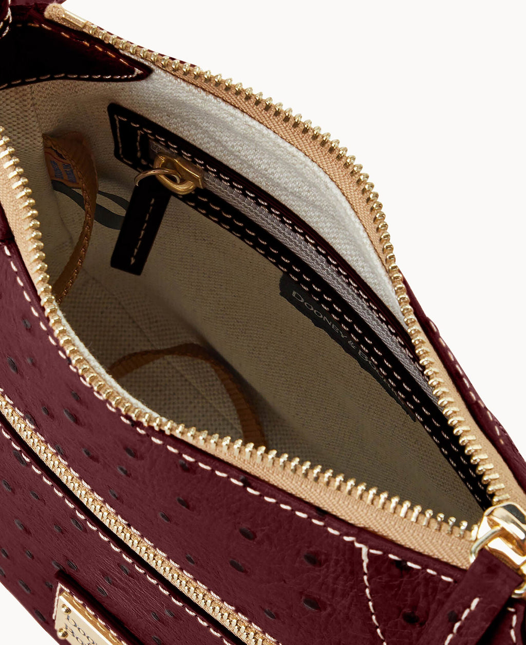 Ostrich Front Zip Crossbody - Image 35