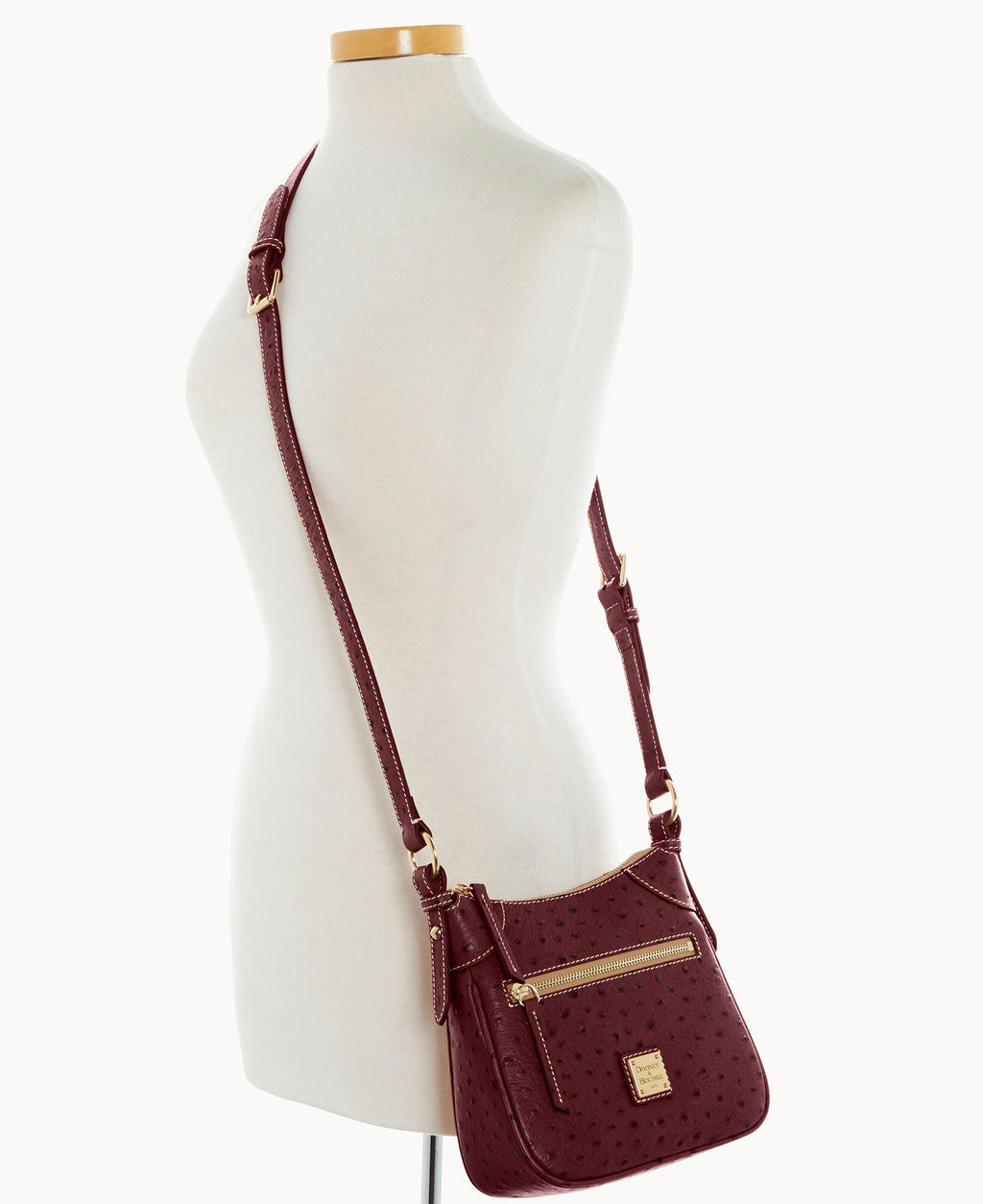 Ostrich Front Zip Crossbody - Image 36