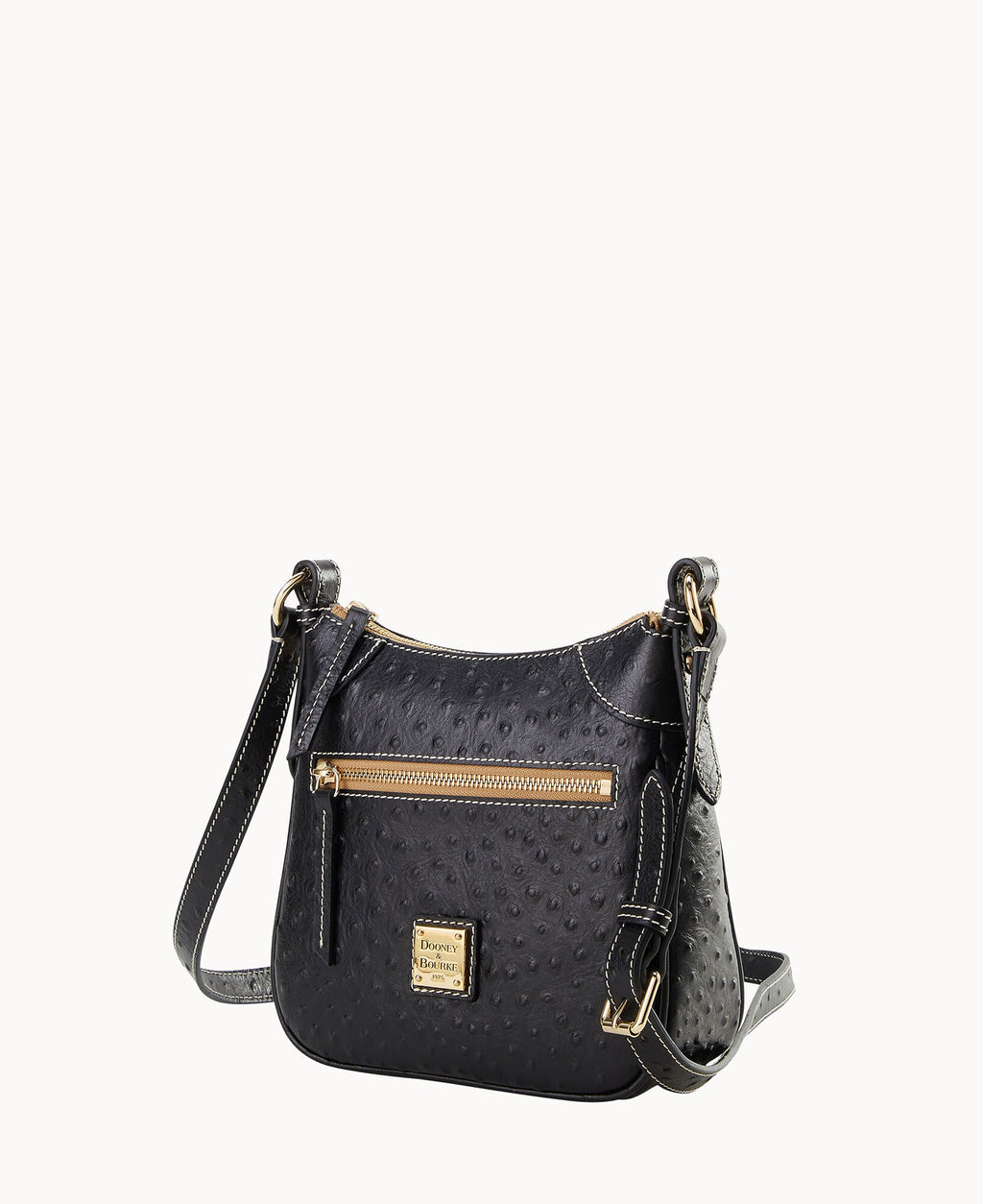 Ostrich Front Zip Crossbody - Image 14