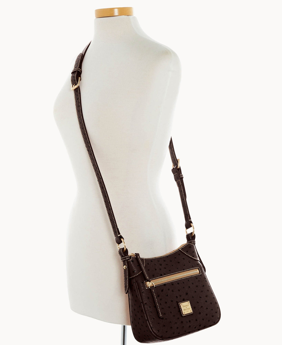 Ostrich Front Zip Crossbody - Image 40