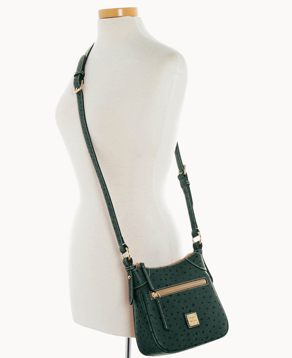 Ostrich Front Zip Crossbody - Image 44