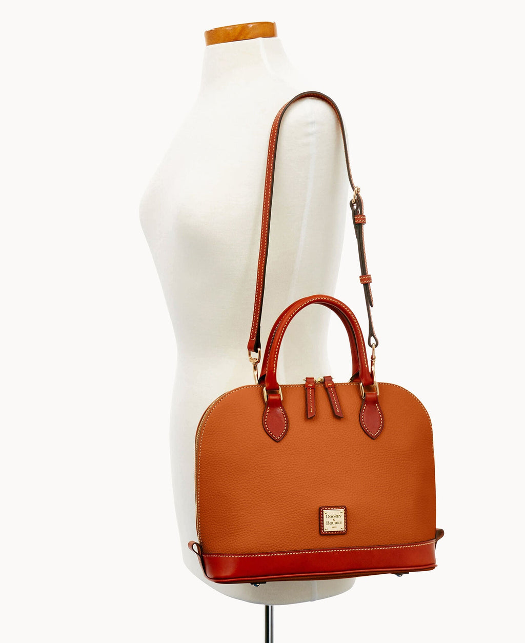 Pebble Grain Zip Zip Satchel - Image 84