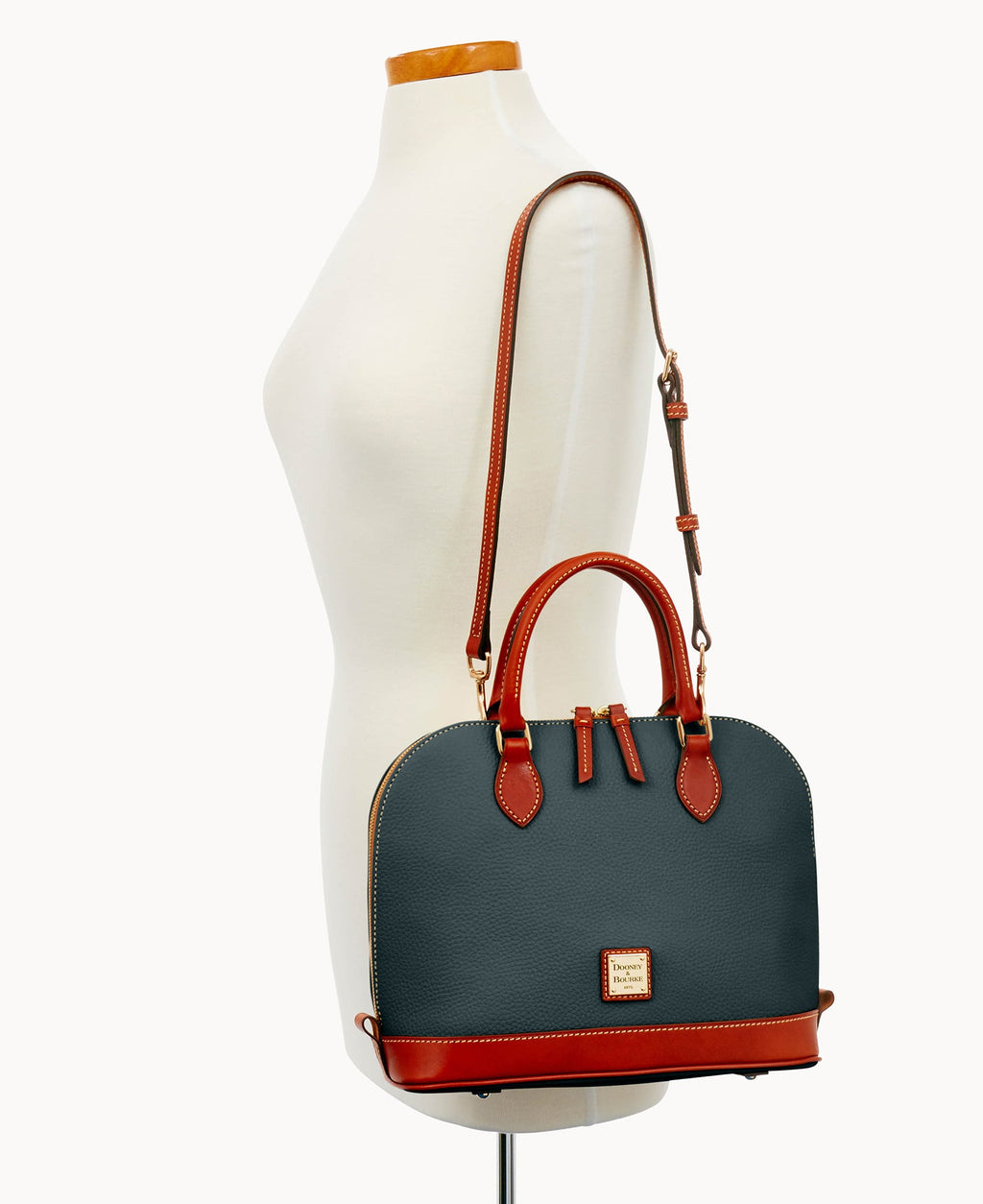 Pebble Grain Zip Zip Satchel - Image 89