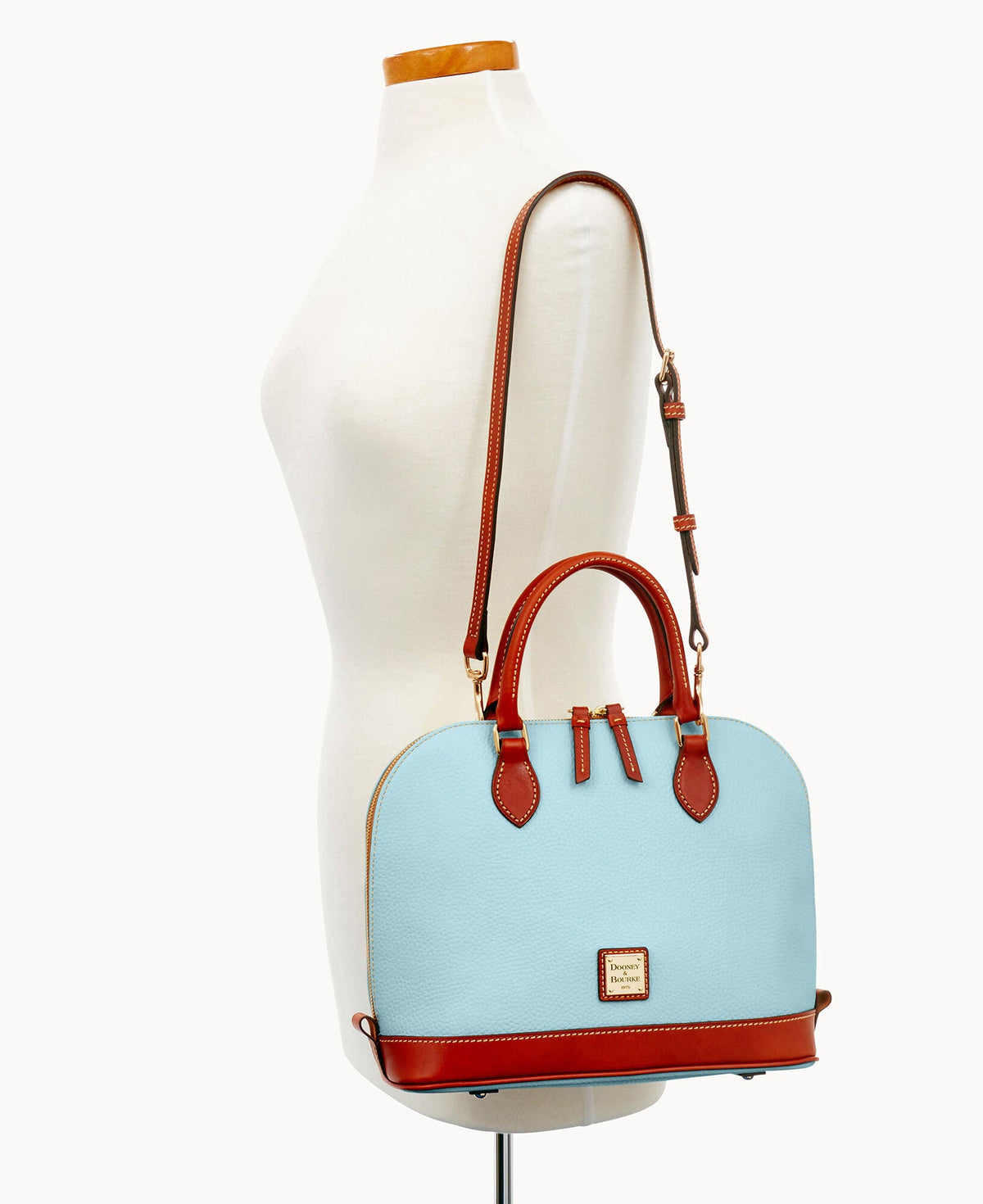 Pebble Grain Zip Zip Satchel - Image 104