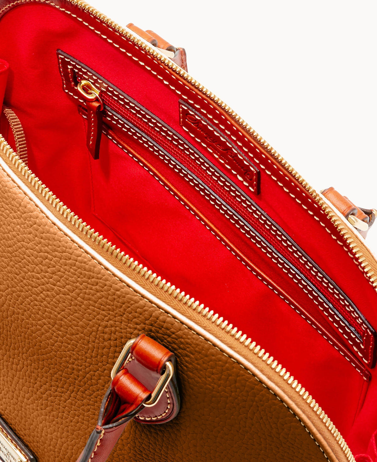 Pebble Grain Zip Zip Satchel - Image 131