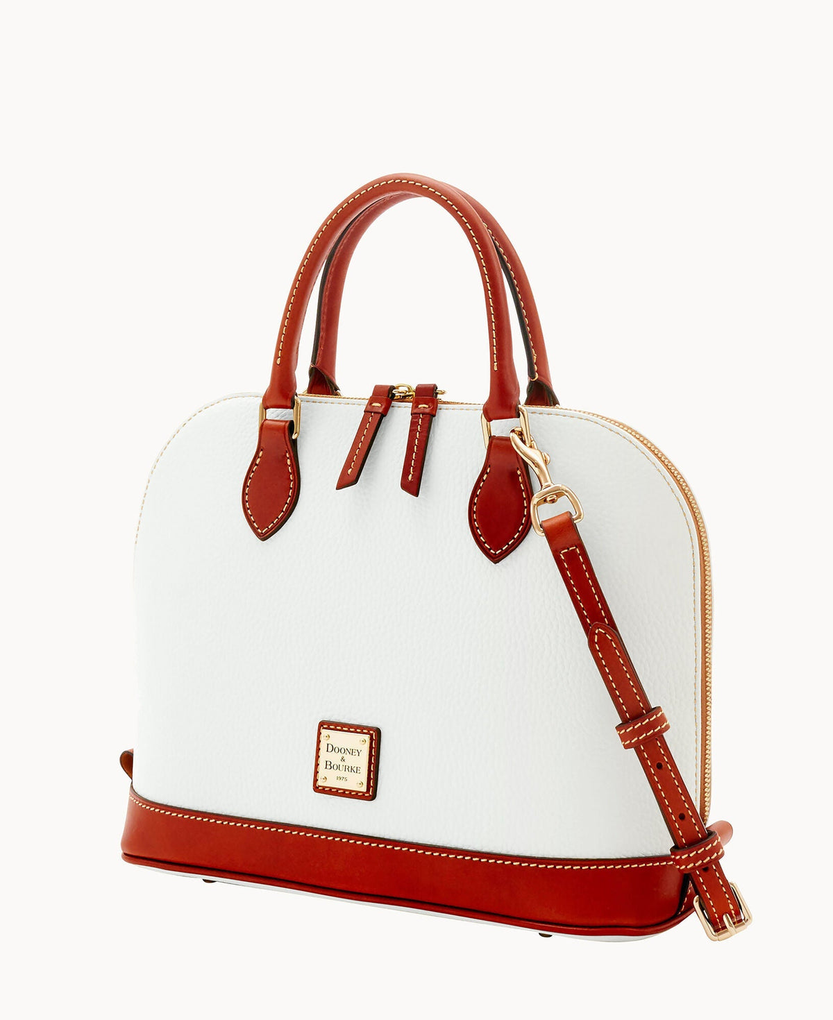 Pebble Grain Zip Zip Satchel - Image 106