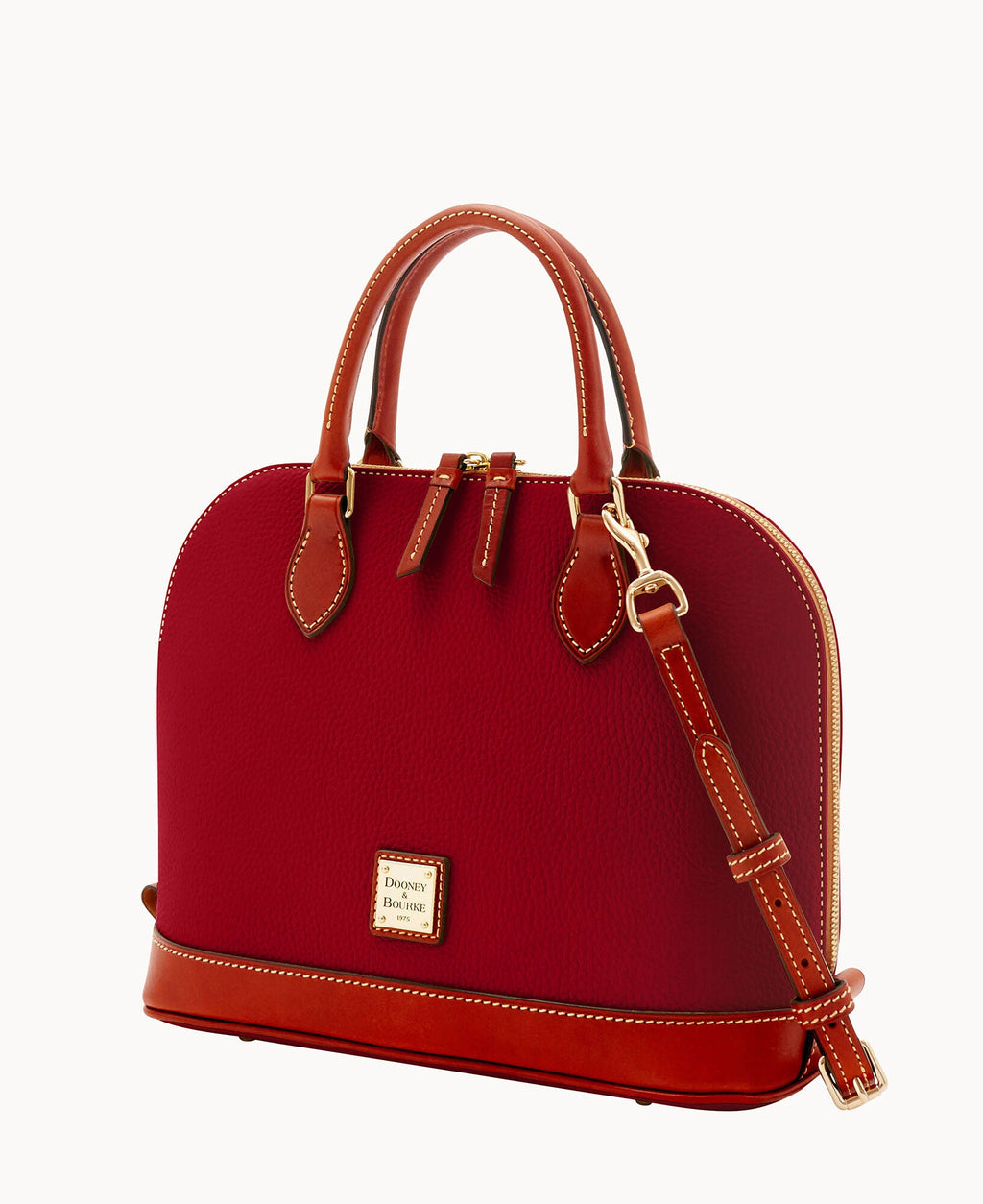 Pebble Grain Zip Zip Satchel - Image 135