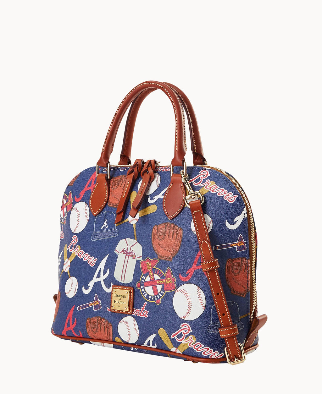 MLB Braves Zip Zip Satchel - Image 2