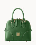 Lucca Leather Small Satchel - Grass