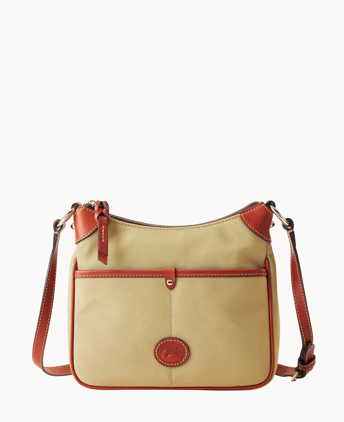 Nylon Small Kimberly Crossbody - Khaki