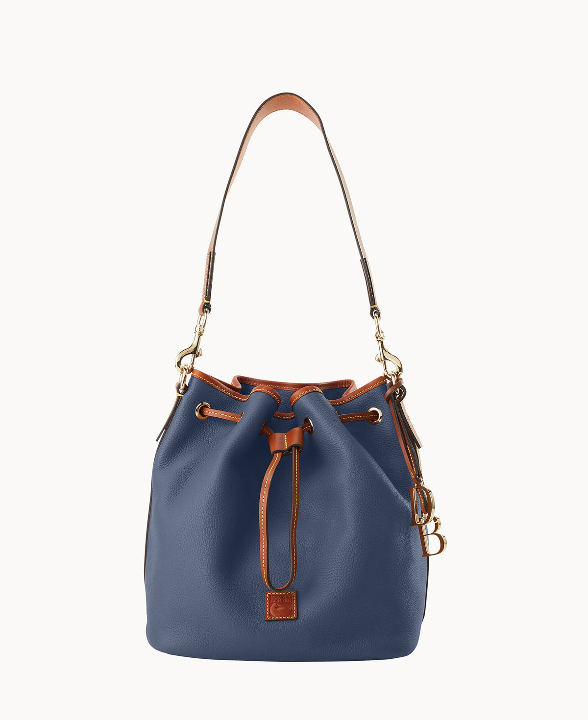 Pebble Grain Drawstring - Steel Blue