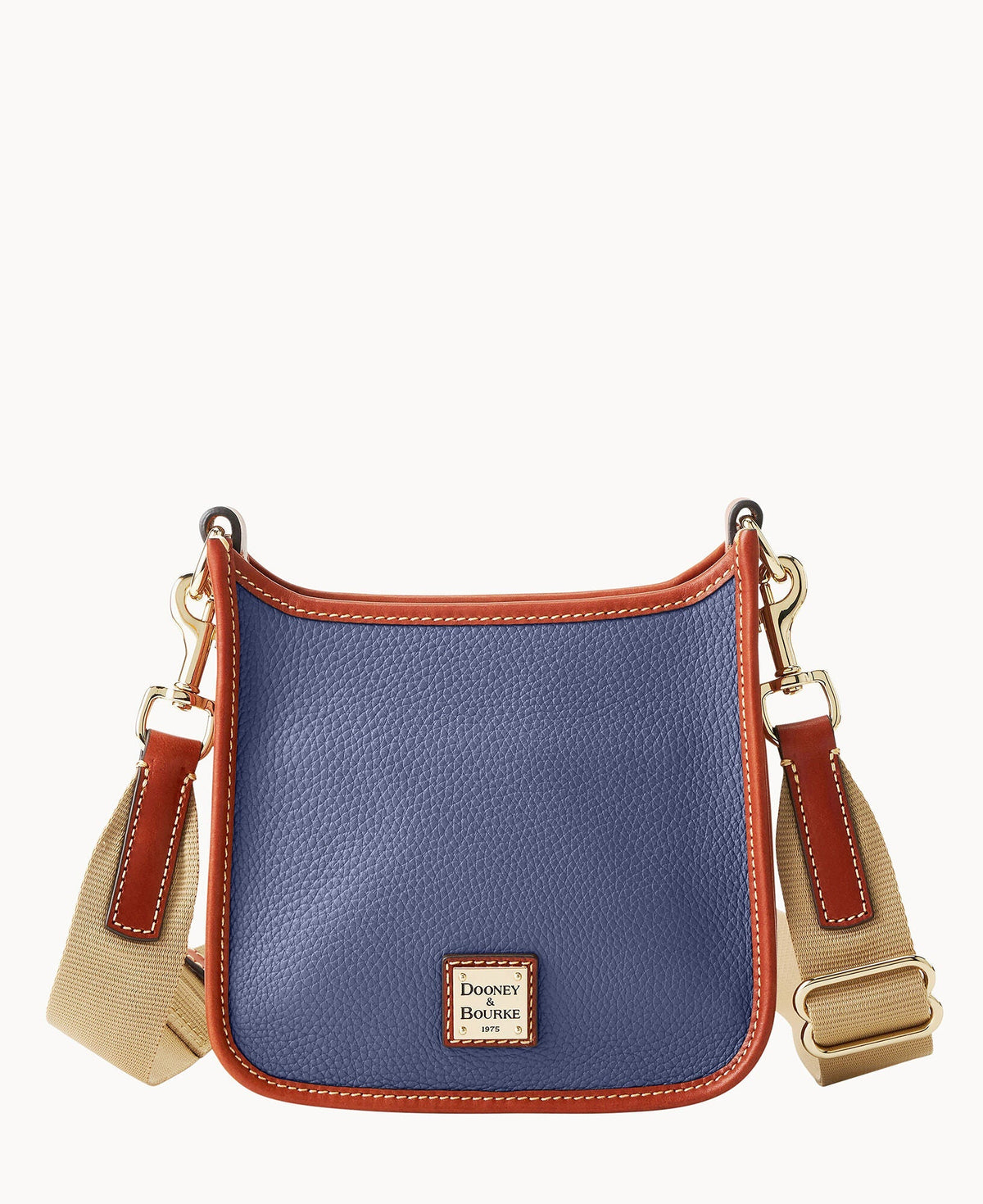 Pebble Grain Small Messenger - Steel Blue