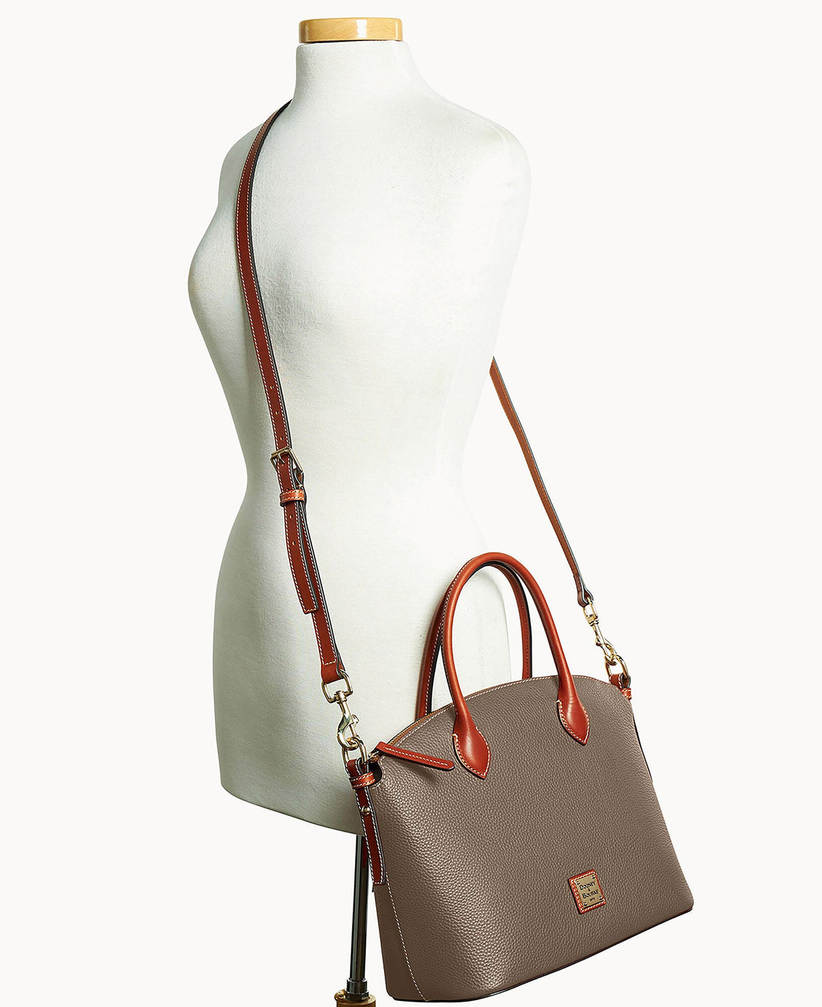 Pebble Grain Domed Satchel - Image 60