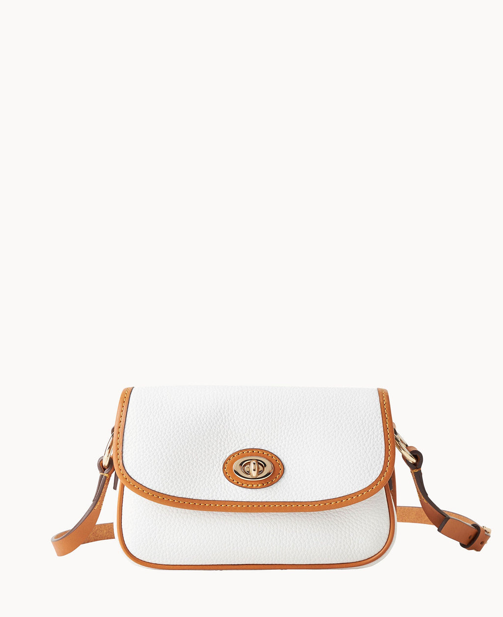 Pebble Grain Turnlock Crossbody 22