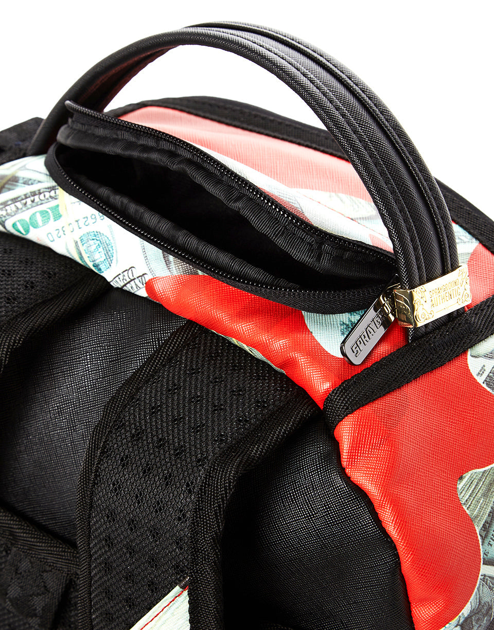Money Camo (Red) Backpack - Image 7