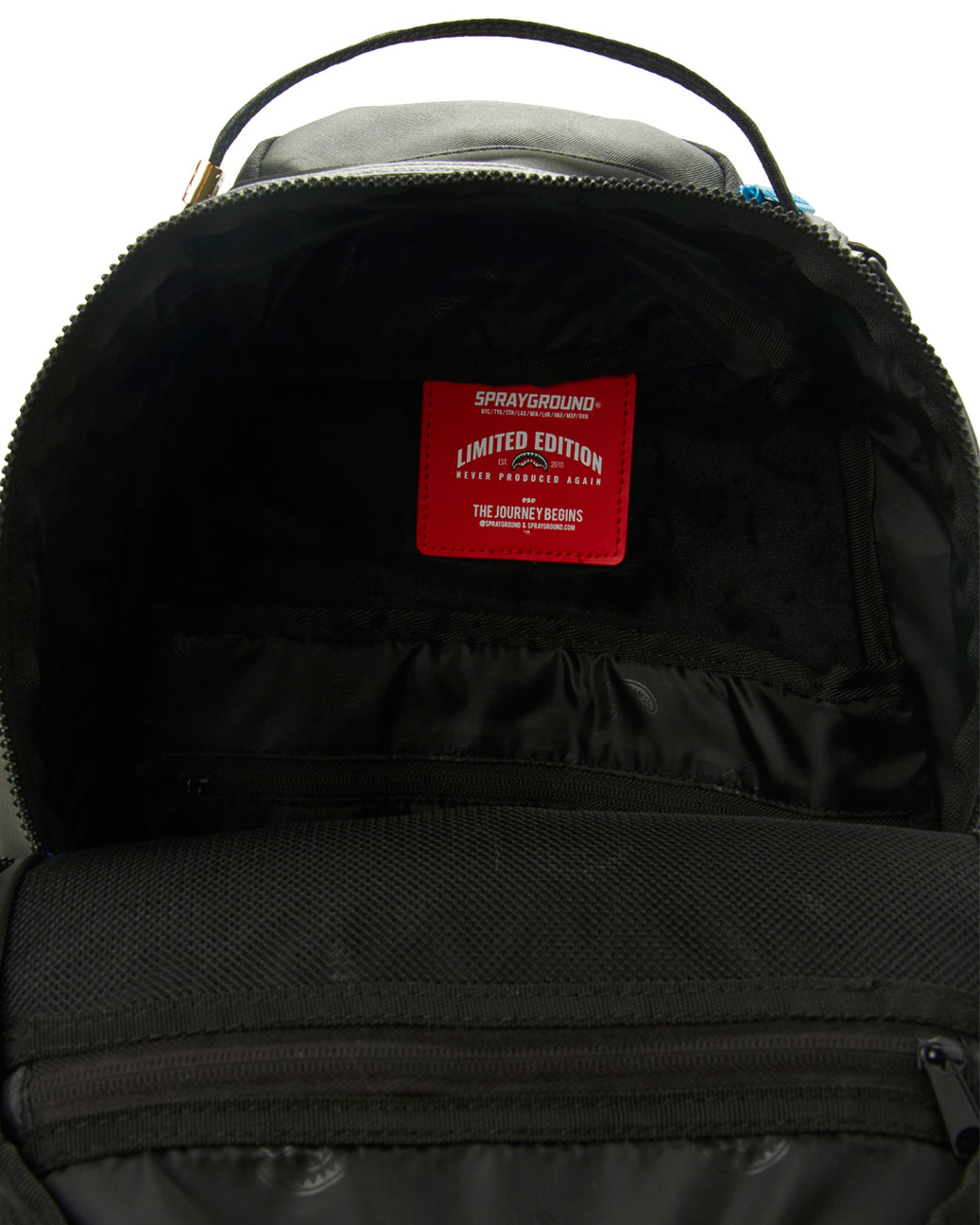 Bite Me Shark (Black) Backpack - Image 8