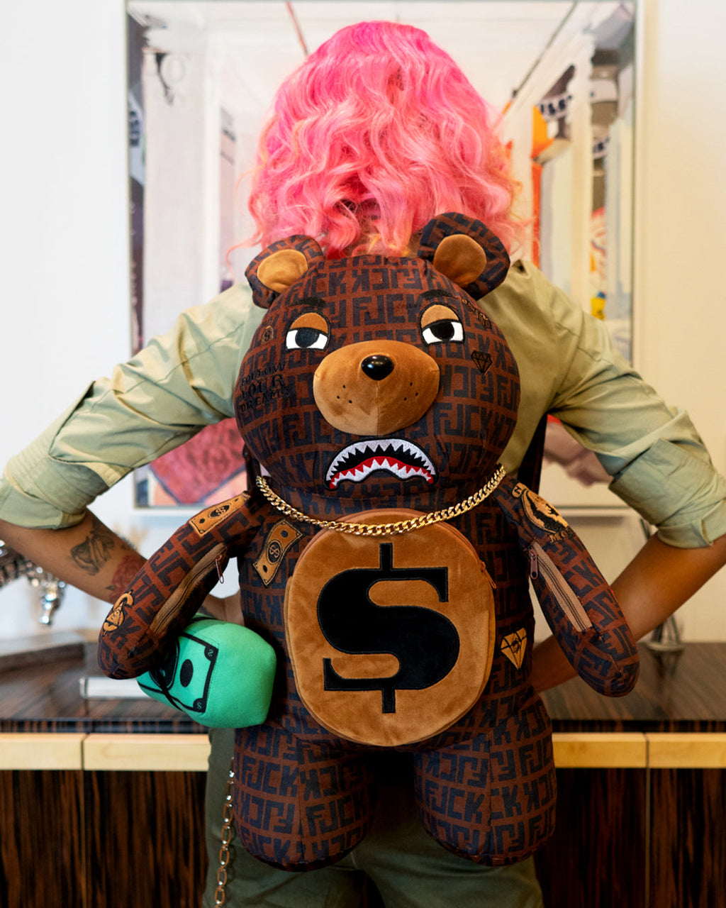 Offended Moneybear Teddybear Backpack - Image 13