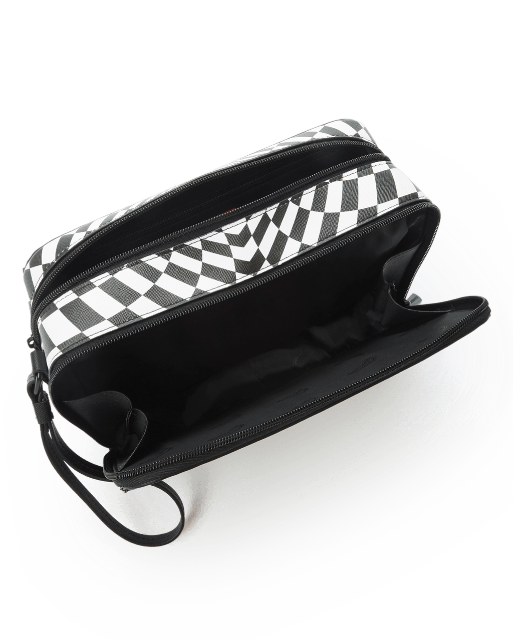 Trippy Check Toiletry Aka Money Bag - Image 7