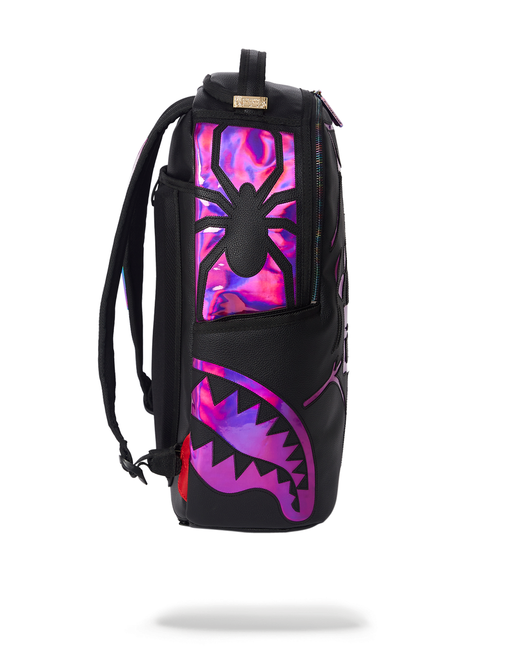 Cazzu Iridescent Cut & Sew Spider Skull Shark Backpack (Dlxv) - Image 5