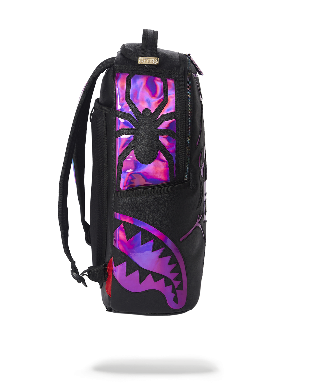 Cazzu Iridescent Cut & Sew Spider Skull Shark Backpack (Dlxv) - Image 5