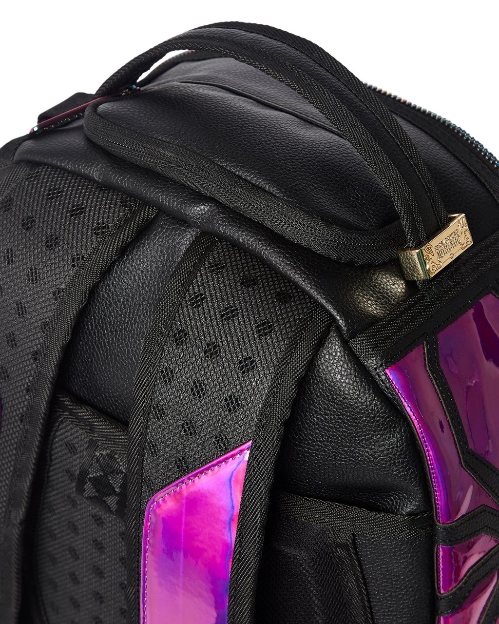 Cazzu Iridescent Cut & Sew Spider Skull Shark Backpack (Dlxv) - Image 11