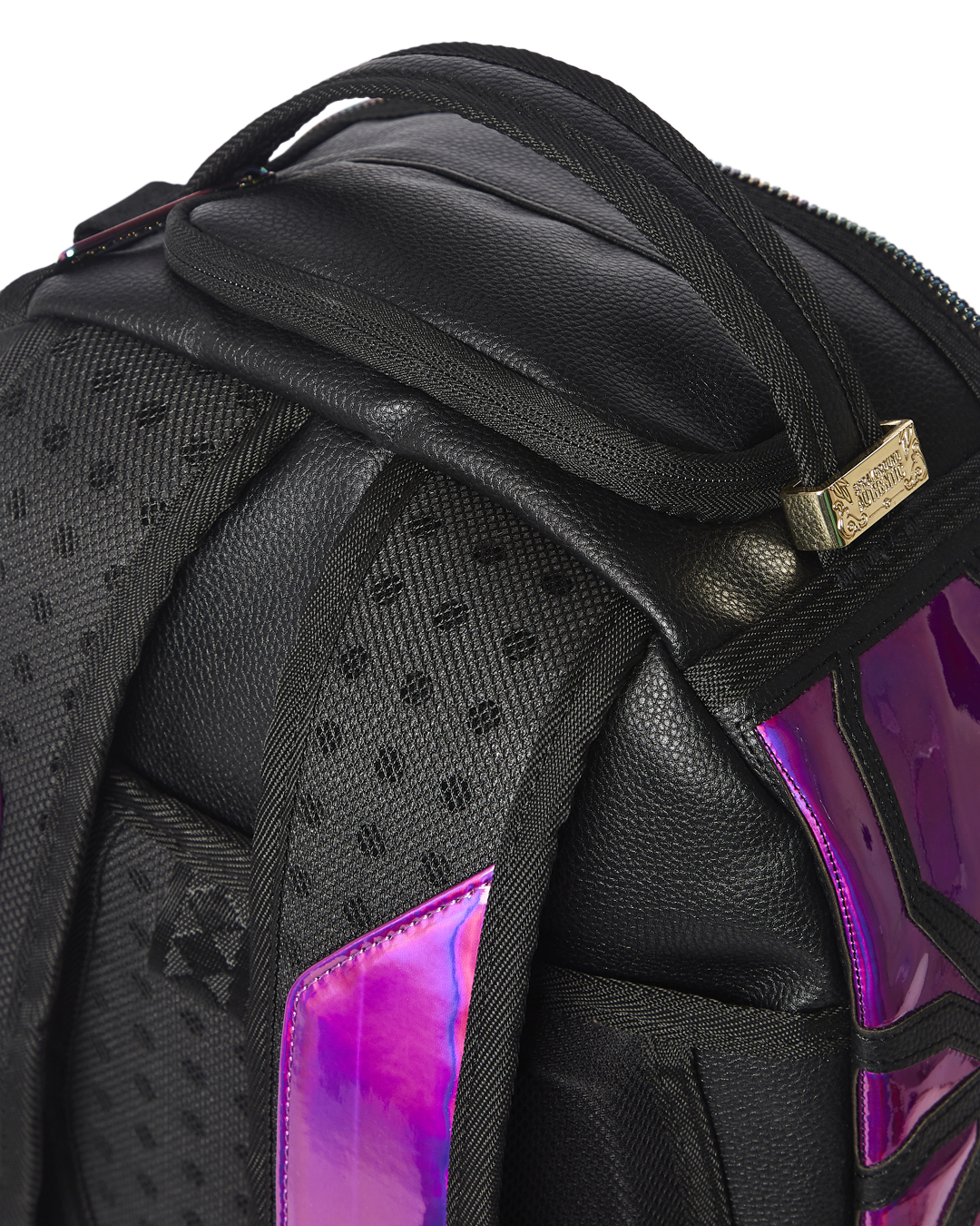 Cazzu Iridescent Cut & Sew Spider Skull Shark Backpack (Dlxv) - Image 11